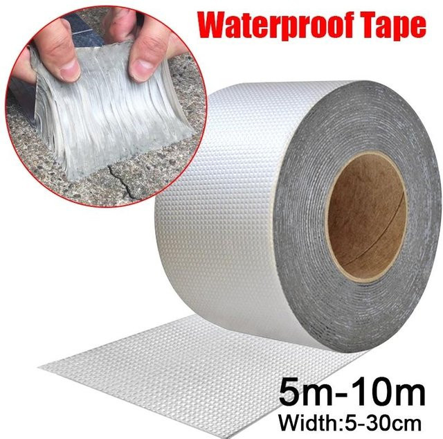 Wasserdichtes Butylband von Popular House mit Aluminiumfolie in Silber, Breite: 5 cm, Länge: 3 m - Bild 1