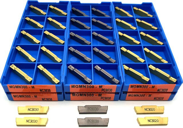 Baimo Nutenfräseinsatz Abstech- und Nutenfräswerkzeug CNC-Schneidwerkzeug in Gold - Bild 1
