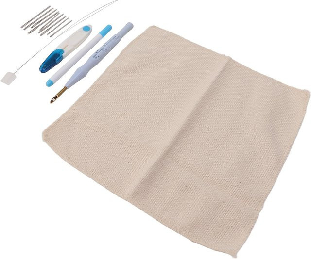 Punch Needle Kit Igeteck aus Edelstahl in Weiß und Multicolour für Erwachsene - Bild 1