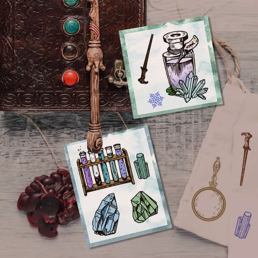 Transparente Bastelstempel aus Kunststoff für die Kartenherstellung und DIY-Projekte - Bild 5