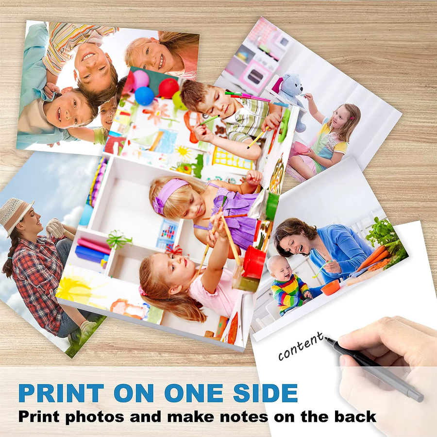 20 Blatt A4 Hochglanz-Fotopapier für Inkjet-Drucker, 200 g/m², schnelltrocknend, B/H: 21,0 x 29,7 cm - Bild 4