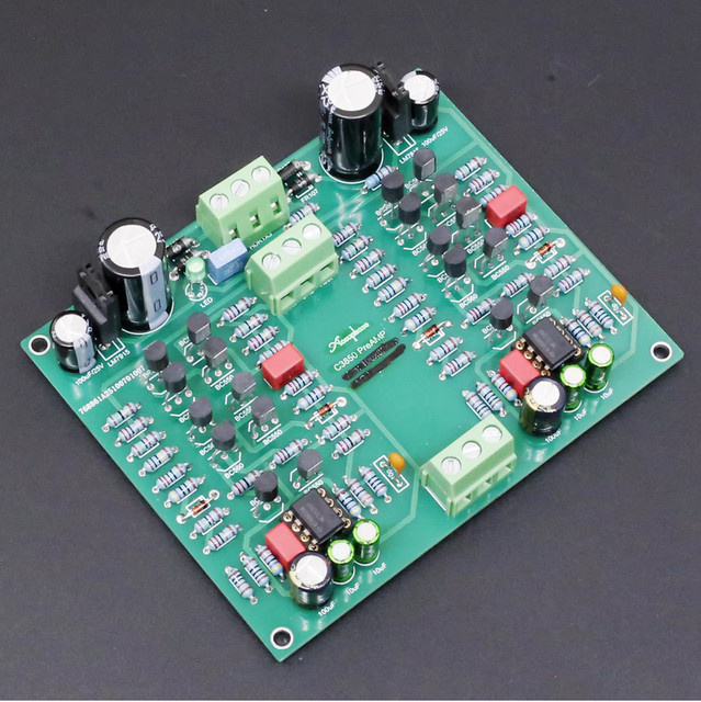 SENGTERBELLE HiFi Klasse A Stereo Vorverstärkerplatine in Grün basierend auf Accuphase C3850 - Bild 1