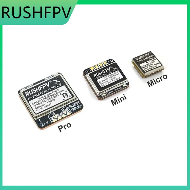 SkyCityFPV RUSHFPV GNSS Pro Mini Micro M10 GPS-Modul, Schwarz - Bild 1