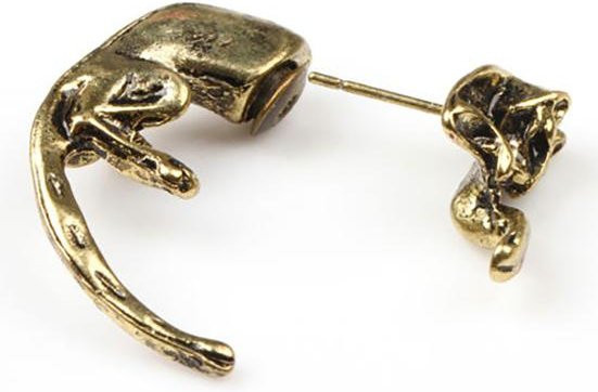 Ohrstecker Fuchsform, bronze, Damen - Bild 1