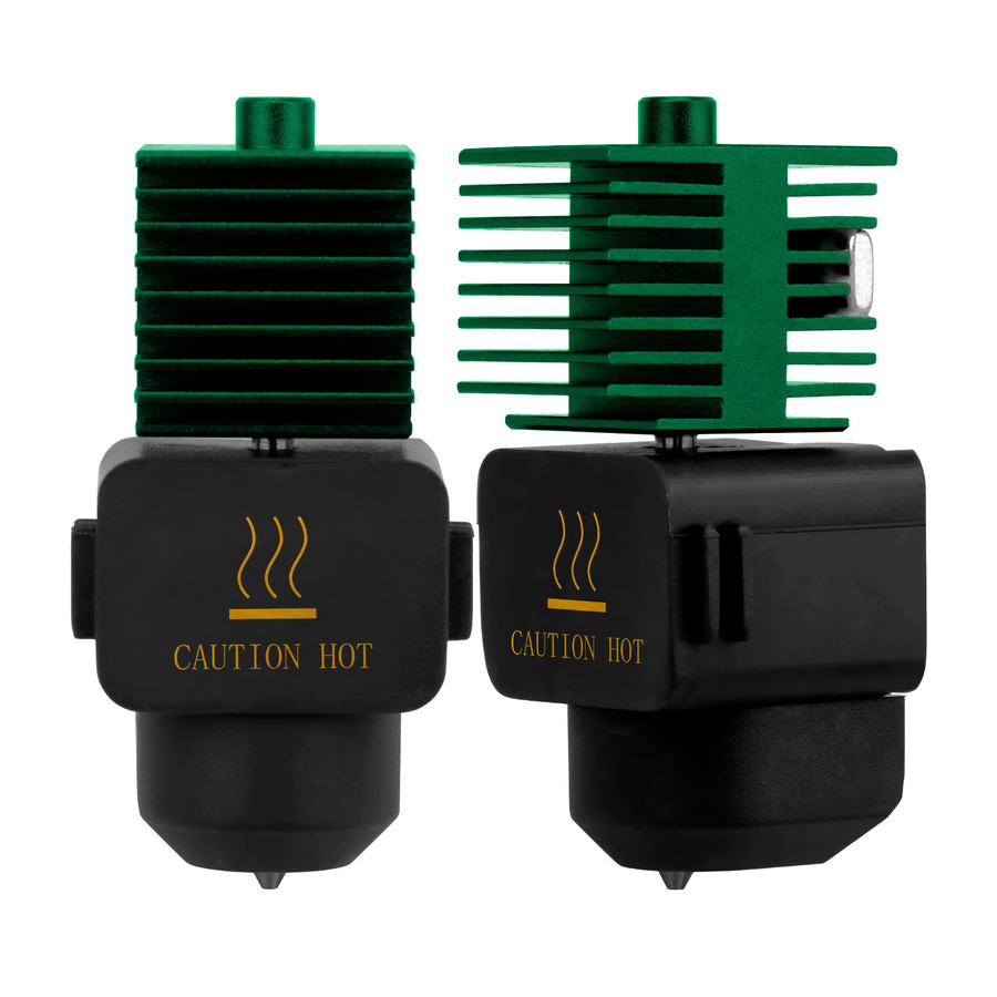 Bambu Lab Hotend Baugruppe mit Wolframkarbid-Düse für A1 und A1 Mini in Grün - Bild 3