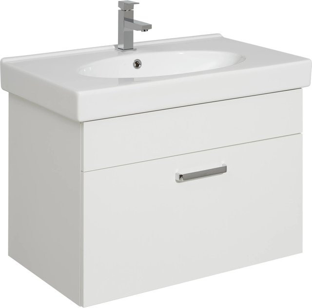 Pelipal Waschbeckenunterschrank Quickset 312 Weiß Glänzend Breite: 75 cm - Bild 1
