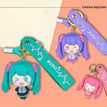 Bandai Anime Cartoon Hatsune Miku PVC Schlüsselanhänger, Puppe, Unisex - Bild 2