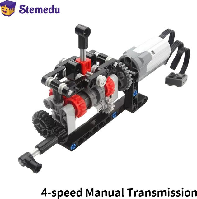 Stemedu MOC High-Tech 4-Gang-Getriebe Schaltgetriebe-Kit, DIY technisches Modell, Bausteine Ziegel - Bild 1