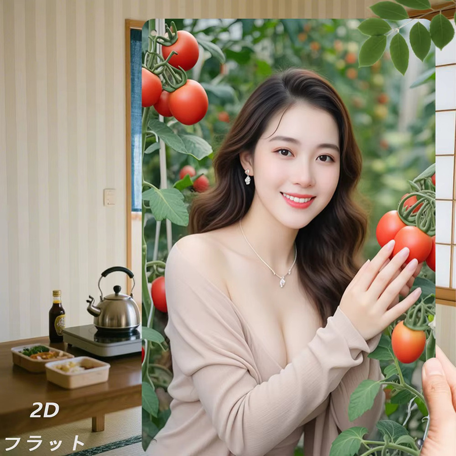HELLOYOUNG Metallschild Tomato Girl Wanddekoration im Bauernhaus-Stil - Bild 5