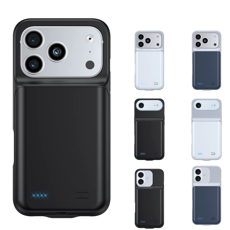 Fraternize Smart Batterie Ladegerät Case für iPhone 17 Pro Max, iPhone 17 Pro und iPhone 17 Air als externe Powerbank in Schwarz oder Blau - Bild 5