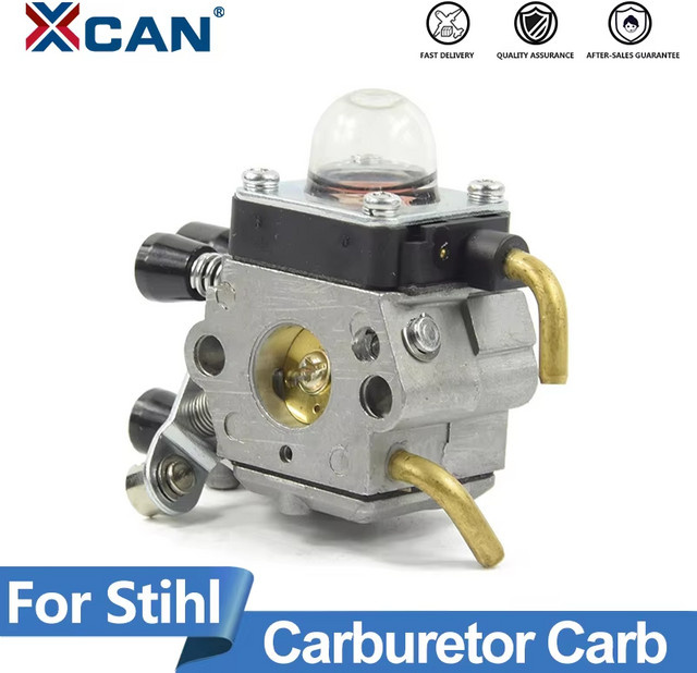XCAN Vergaser in Silber für STIHL Rasentrimmer FS38 FS45 FS46 FS55 FS74 FS75 FS76 FS80 FS85 - Bild 1