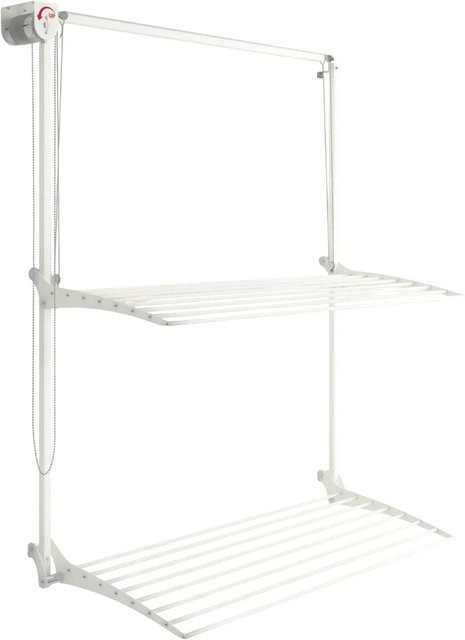 Foxydry Wand Wäscheständer klappbar in Weiß mit 16 m Trockenlänge, Breite: 108 cm - Bild 1