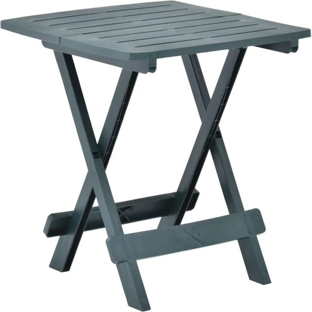 Furnicato Klappbarer Gartentisch aus Kunststoff in Grün B/T/H: 43 x 45 x 50 cm - Bild 1