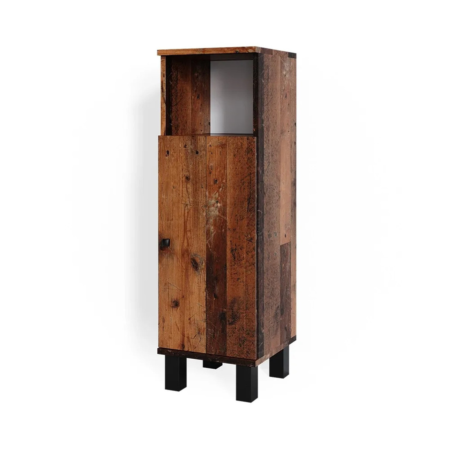 Vicco Midischrank Fynn Old Style Badezimmerschrank Eiche Rustikal Braun B: 30 cm, H: 95 cm - Bild 2