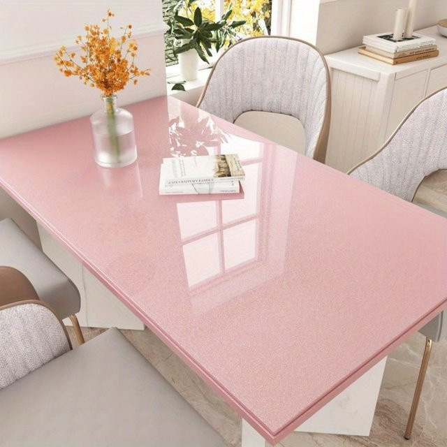 Luck Amy DIY PVC Perlglanz-Folie Selbstklebend Wasserdichte Tapete in Rosa/Weiß für Möbel und Wände - Bild 1