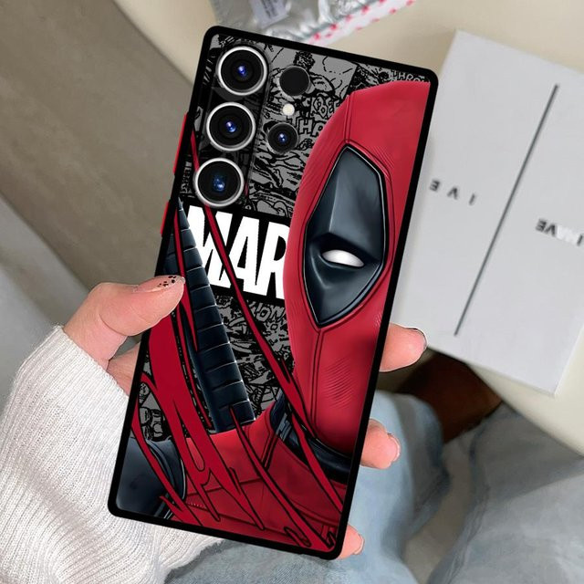 Handyhülle Marvel Spiderman und Ironman Case für Samsung Galaxy S26 S25 S24 S23 S22 S21 S20 Ultra Plus FE Note 20 in Rot - Bild 1