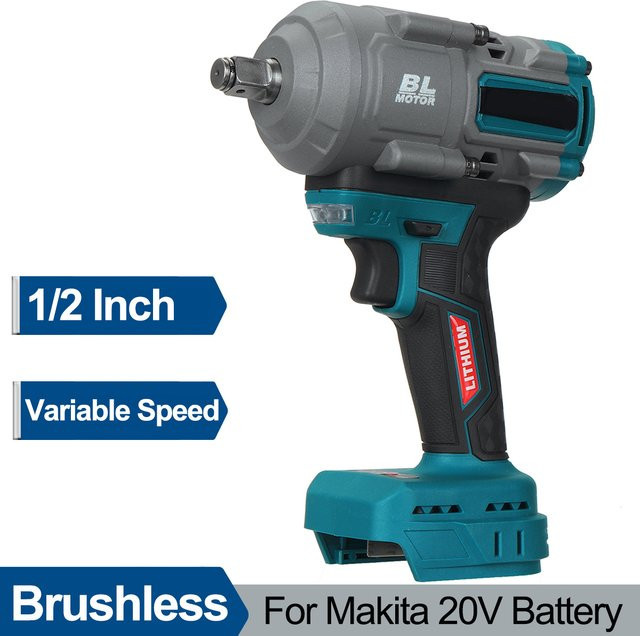 Makita Bürstenloser kabelloser Schlagschrauber mit 800 N.m Drehmoment und 1/2 Zoll Aufnahme für Makita LXT Akkus - Bild 1
