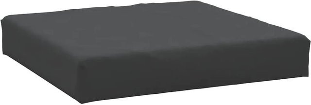 vidaXL Palettenkissen Schwarz aus Oxford-Gewebe mit Schaumstoff, B/T/H: 60 x 60 x 6 cm - Bild 1