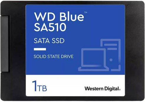 Western Digital Blue SA510 Interne SATA SSD 1 TB, 2.5 Zoll, Blau - Bild 1