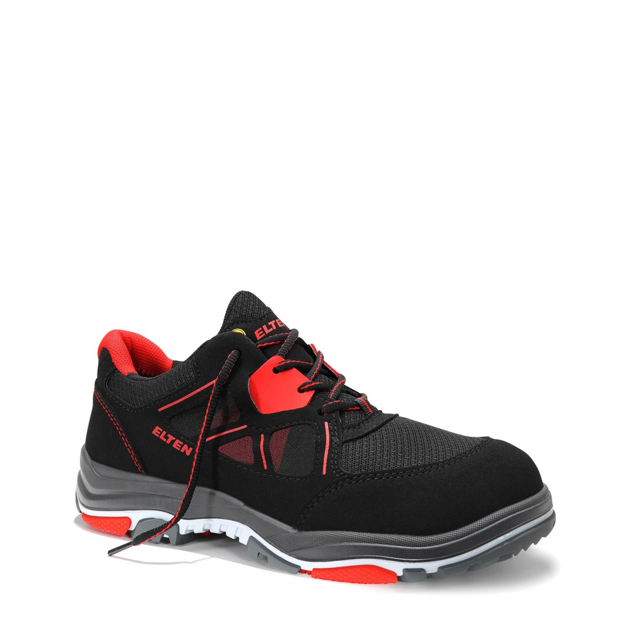 Elten Sicherheitshalbschuh Anthony Red Low ESD S1 in Rot und Schwarz, Größe 36 - Bild 2