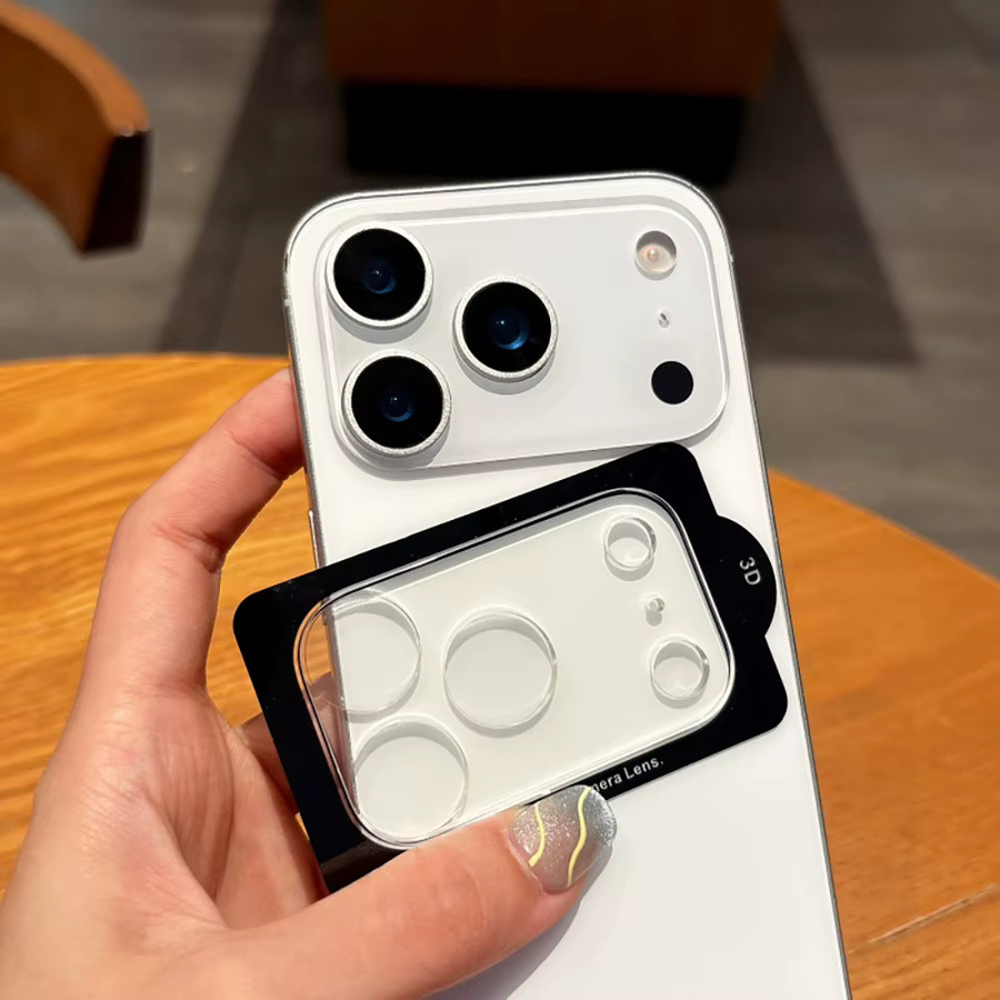 Kameraschutz aus gehärtetem Glas für Apple iPhone 17, iPhone 17 Pro und iPhone 17 Pro Max, transparent, HD klar und kratzfest - Bild 3
