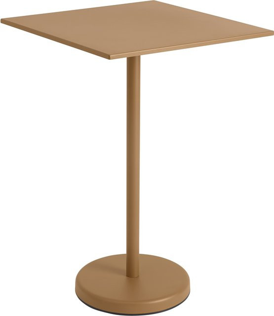 Muuto Linear Steel Beistelltisch quadratisch in Orange matt für den Außenbereich - Bild 1