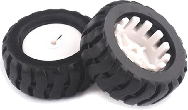 Si Tai&SH D-loch Gummi Rad, Reifen für N20 Motor D Welle, DIY Spielzeug Teile - Bild 1