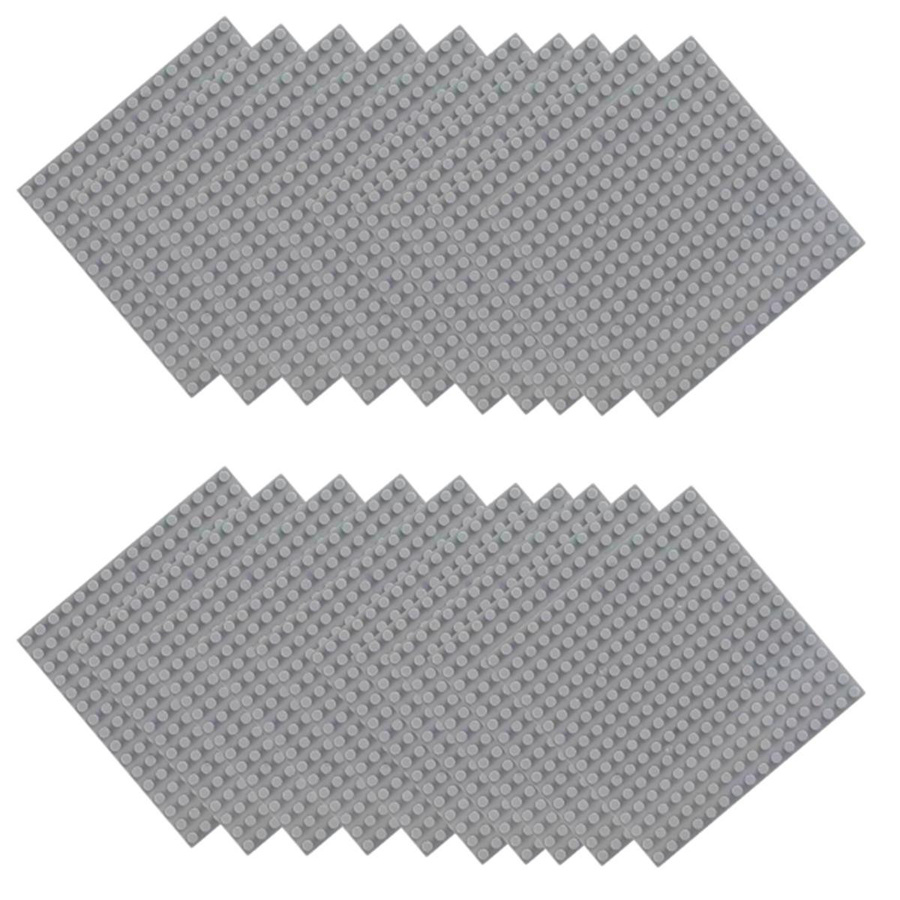 Yiran toy 16x16 Grundplatte Spielzeugzubehör 20-teiliges Set blau - Bild 1