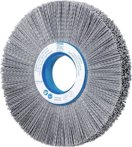 PFERD COMPOSITE FLEX Rundbürste RBUP in Grau mit SiC-Filament, Korn 120, Durchmesser: 200 mm, Bohrung: 50,8 mm, Filament-Durchmesser: 1,00 mm - Bild 1