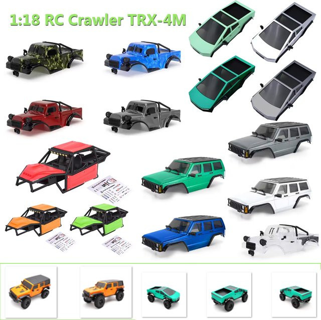 YSIDO RC Auto Trx4M 1/18, Simulation Hard Body Shell, Weiß, Kunststoff - Bild 1