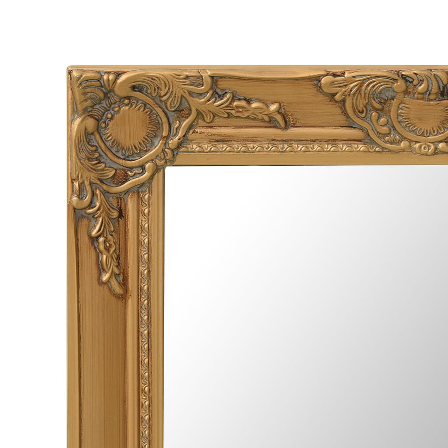 vidaXL Wandspiegel im Barock-Stil in Gold, B/H: 50 x 80 cm - Bild 3