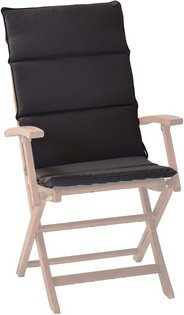Merxx Auflage Comodoro für Klappsessel aus Schaumstoff, grau, B: 100 cm, T: 45 cm, H: 4 cm