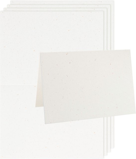 Rico Design Paper Poetry Renew Karten A5 Offwhite-roségold - Bild 1