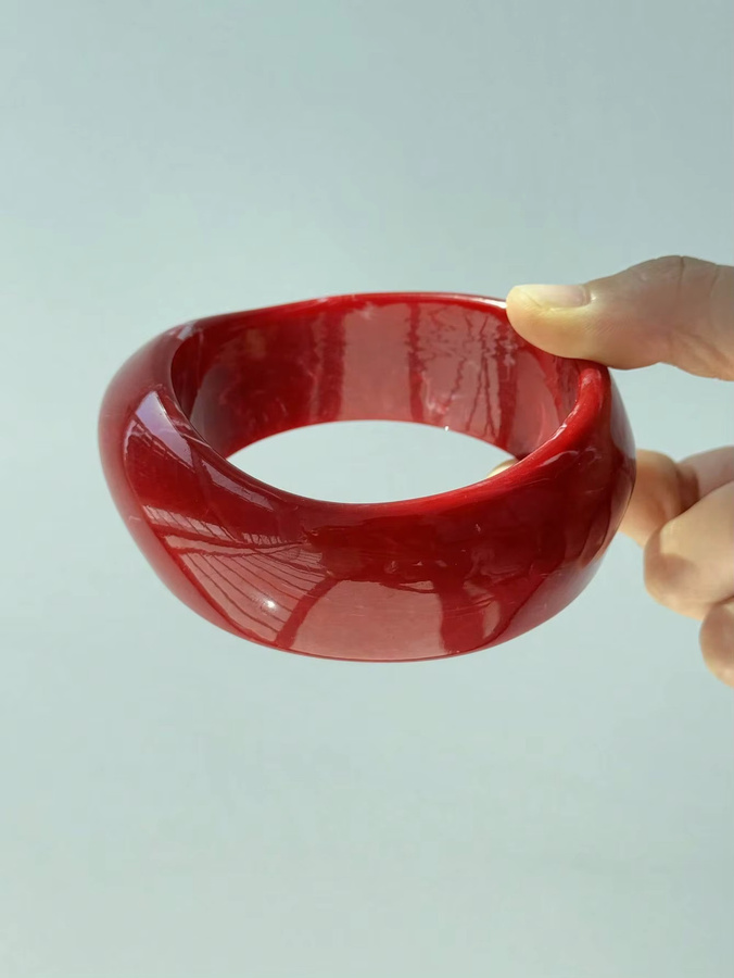 HUANQI Armband, roter Farbverlauf, Harz, Damen - Bild 3