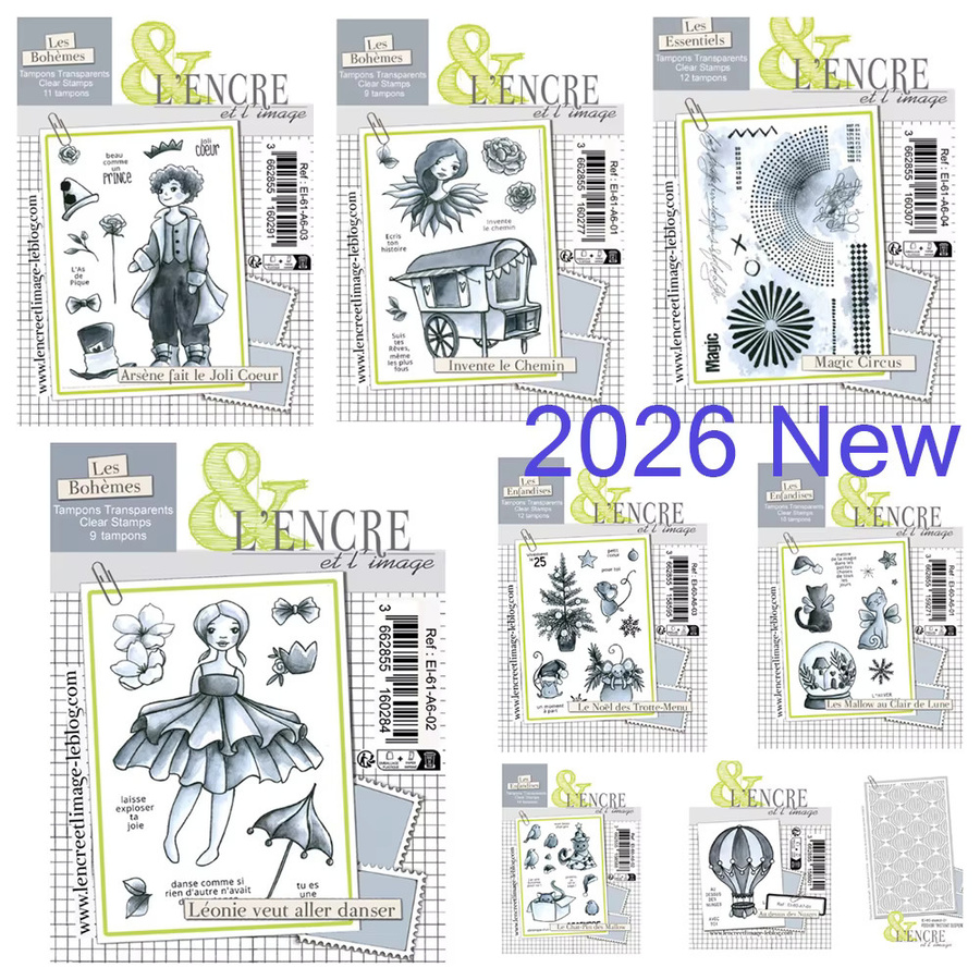 Les Petits Délices Silikon Stempel und Schablonen Set für Scrapbooking, DIY-Tagebücher und Grußkarten - Bild 1