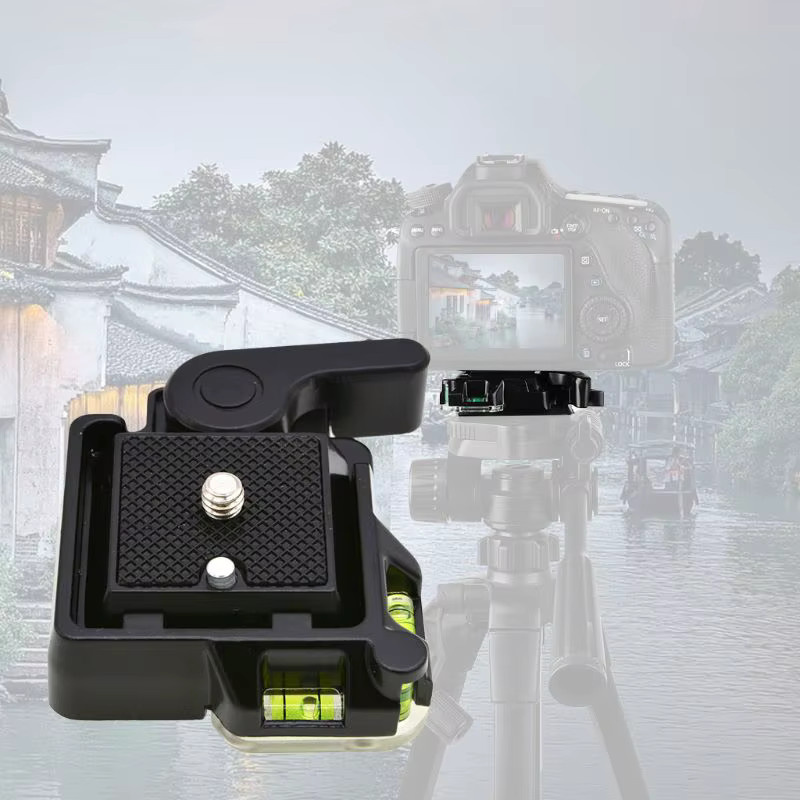QR-40 Metall Schnellwechselplatte Klemmhalterung Basishalter für DSLR-Kameraständer in Schwarz - Bild 3