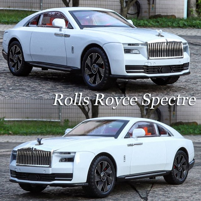 YBC YIBAICHENG Rolls Royce Spectre, Modellauto, 1:24, mit Licht und Sound - Bild 1