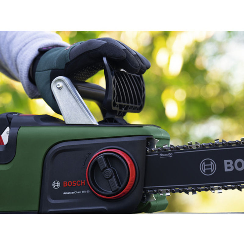 Bosch AdvancedChain 36V-35-40 Akku-Kettensäge in Grün und Schwarz mit 35 cm Schnittlänge - Bild 3