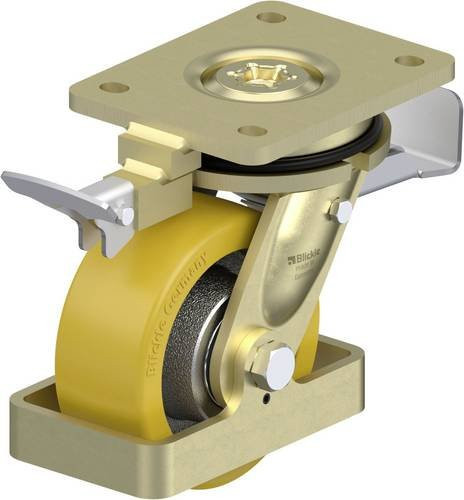 Blickle Schwerlast-Lenkrolle LS-GTH 127K-ST-RI4-FS in Silber mit 125 mm Rad-Durchmesser und 700 kg Tragfähigkeit - Bild 1