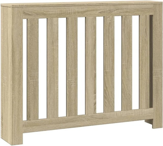 vidaXL Heizkörperverkleidung in Sonoma-Eiche mit Latten-Design, Farbe: Braun, B/T/H: 104 x 20 x 82 cm - Bild 1