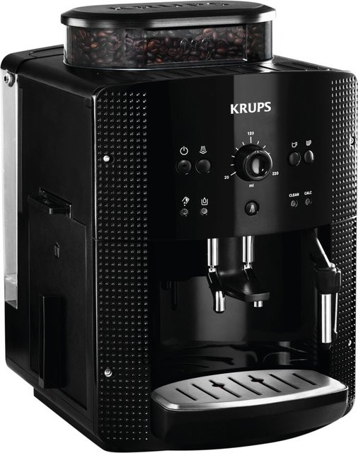 Krups Kaffeevollautomat Arabica Picto EA8108 in Schwarz mit Milchdüse - Bild 1