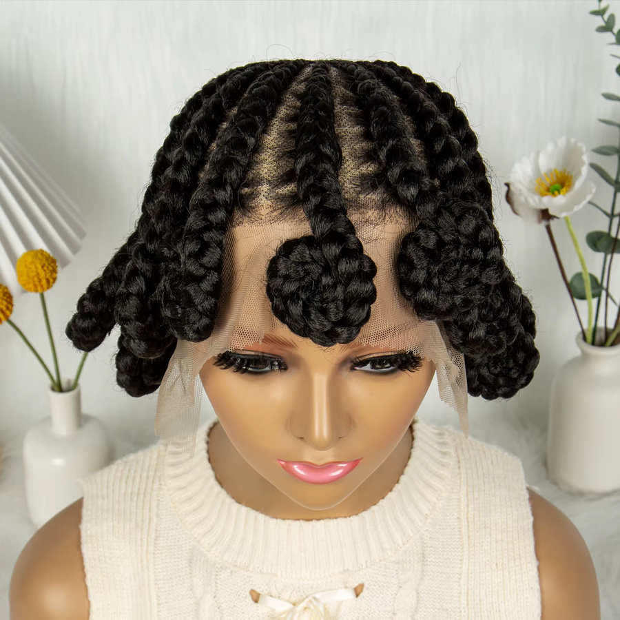 KIMA Bantu geflochtene Perücke, synthetisch, Lace Front, Damen - Bild 4