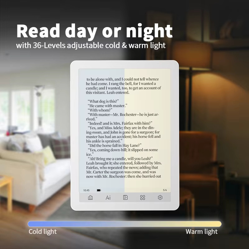 Bigme B6 E-Ink E-Book-Reader mit 6 Zoll Display, Android 14, Augenfreundliche Frontbeleuchtung, Farbe: Weiß - Bild 3