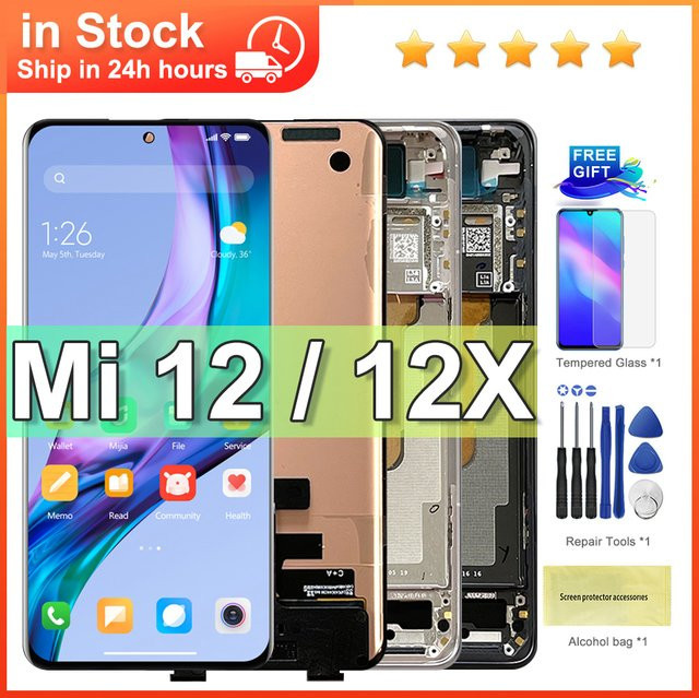 Xiaomi LCD Display Baugruppe mit 6,28 Zoll Touchscreen für Mi 12 und Mi 12X - Bild 1