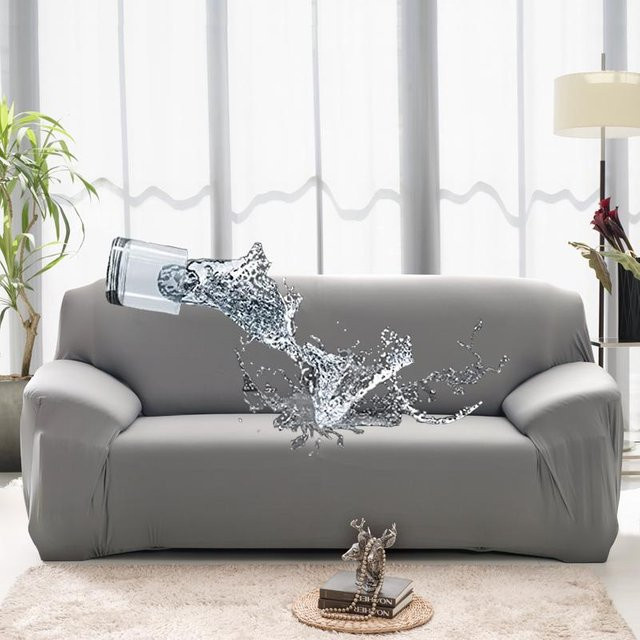 Wasserdichter Stretch-Sofabezug von Household supplies MH für 1-Sitzer, auslaufsicherer Möbelschutz für Kinder und Haustiere, Breite: 90-140 cm - Bild 1