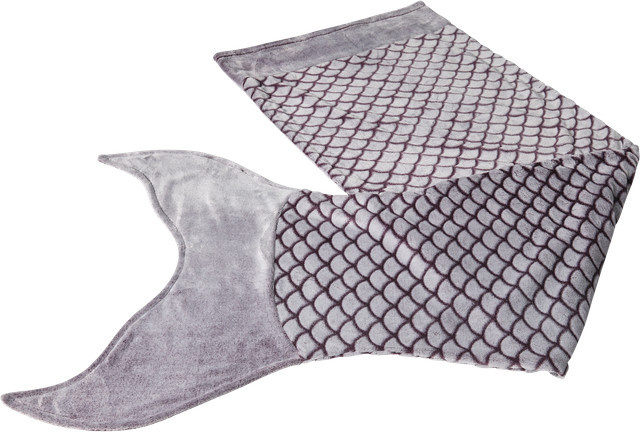 LIVARNO Kuscheldecke Meerjungfrau in Lila, Breite: 60 cm, Länge: 180 cm - Bild 1