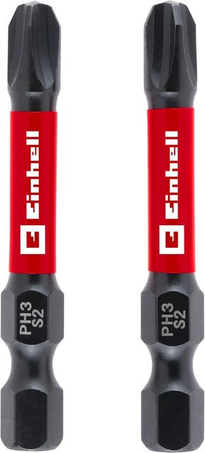 Einhell Impact Bit-Set 2-teilig PH3 aus Stahl in Rot - Bild 1