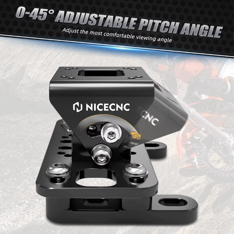 NICECNC Universelle GPS-Halterung in Schwarz für KTM EXC, Husqvarna TE/FE, GasGas EC, Sherco SE-R/SE-F und TM Racing Modelle - Bild 5