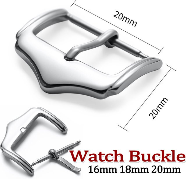 crazyband Uhrenarmband-Verschluss Edelstahl, Silber, Unisex - Bild 1
