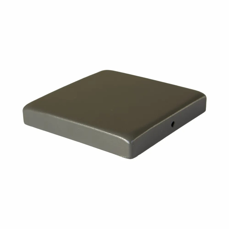 Pfostenkappe Classic Plus quadratisch in Umbragrau, B/T: 91 x 91 mm - Bild 2